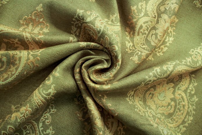 Grüne Möbel Jacquard