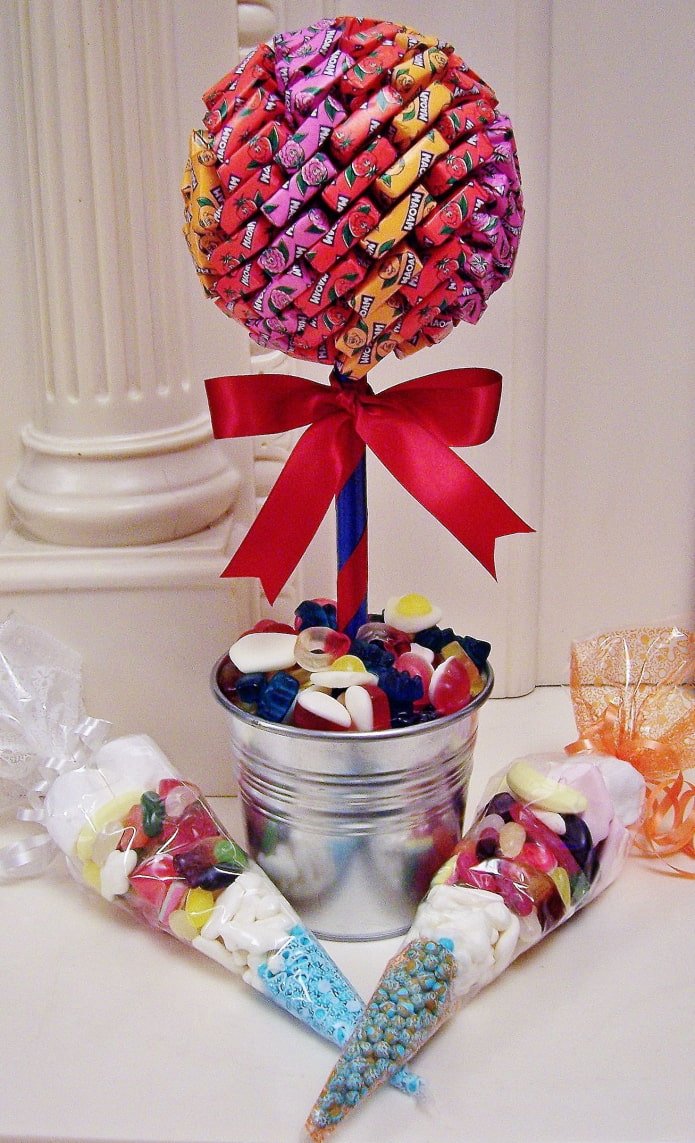 Baum aus Bonbons