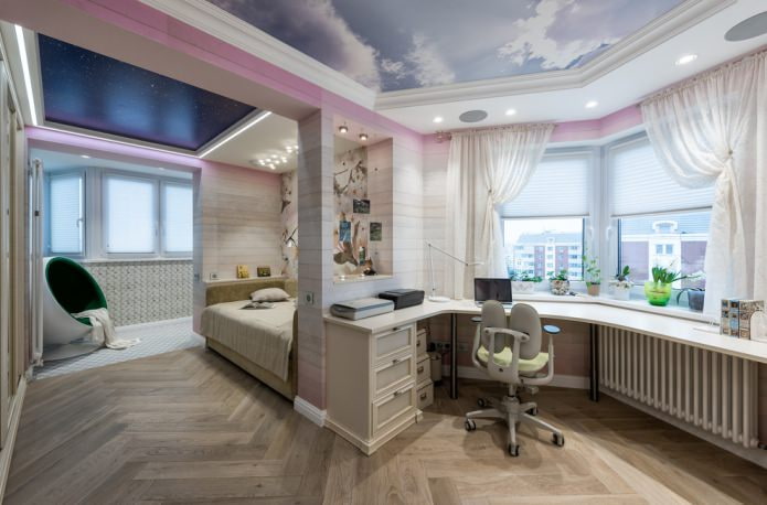 Fotodruck an der Decke