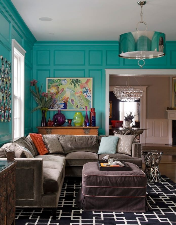 Tiffany-Farbe im Innenraum 