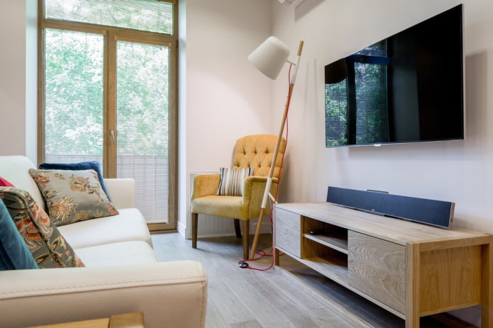 TV-Ständer im Wohnzimmer