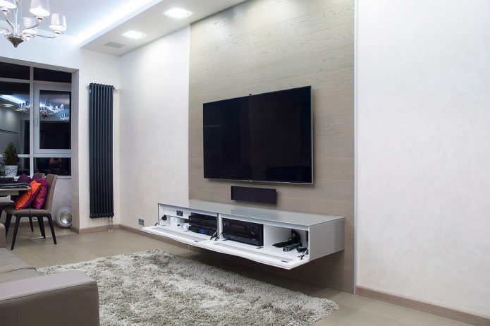 TV-Ständer in einem modernen Interieur