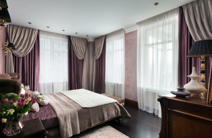 Vorhänge im Schlafzimmer