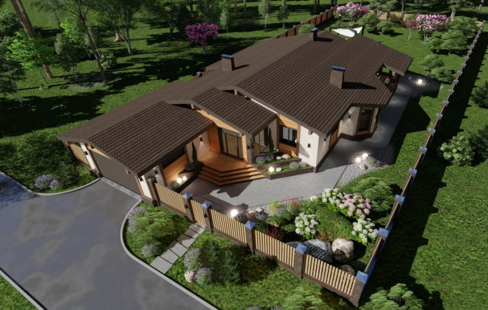 Plan eines rechteckigen Grundstücks von 8 Acres