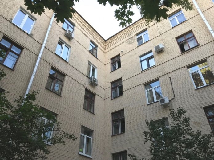 Wohnung in der inneren Ecke des Hauses