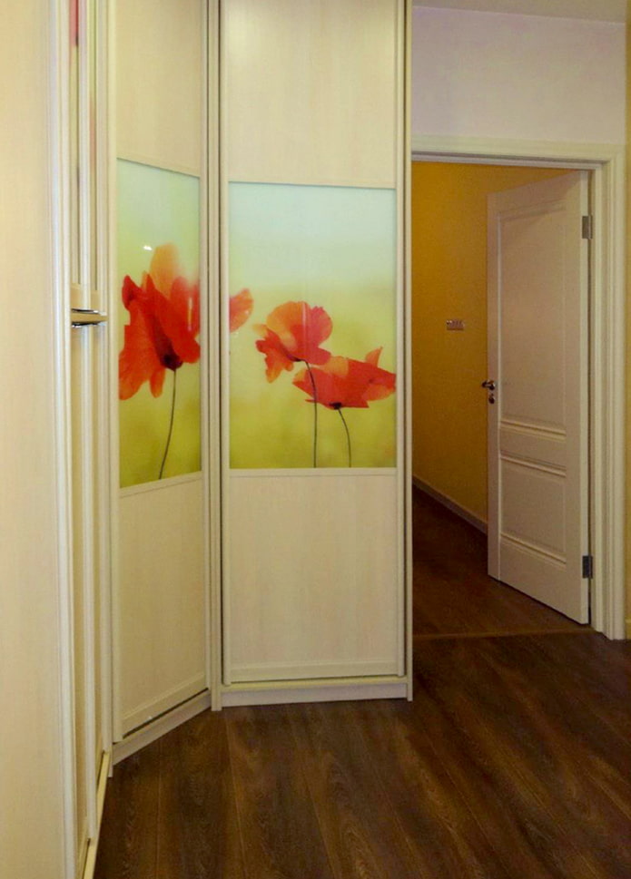 Eckschrank mit Fotodruck