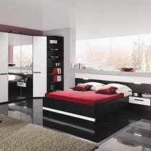 Eckschrank im Schlafzimmer: Arten, Inhalt, Größen, Design-3