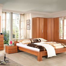 Eckschrank im Schlafzimmer: Arten, Inhalt, Größen, Design-4