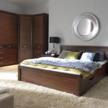 Eckschrank im Schlafzimmer: Arten, Inhalt, Größen, Design-9