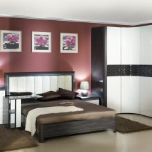 Eckkleiderschrank im Schlafzimmer: Arten, Inhalt, Größen, Design-15