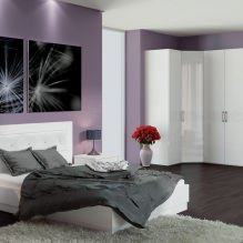 Eckkleiderschrank im Schlafzimmer: Arten, Inhalt, Größen, Design-14