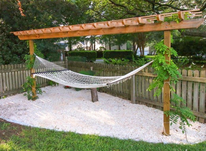 Pergola mit Hängematte