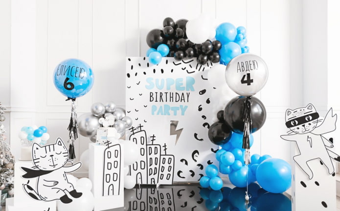 Fotozone für einen Geburtstag
