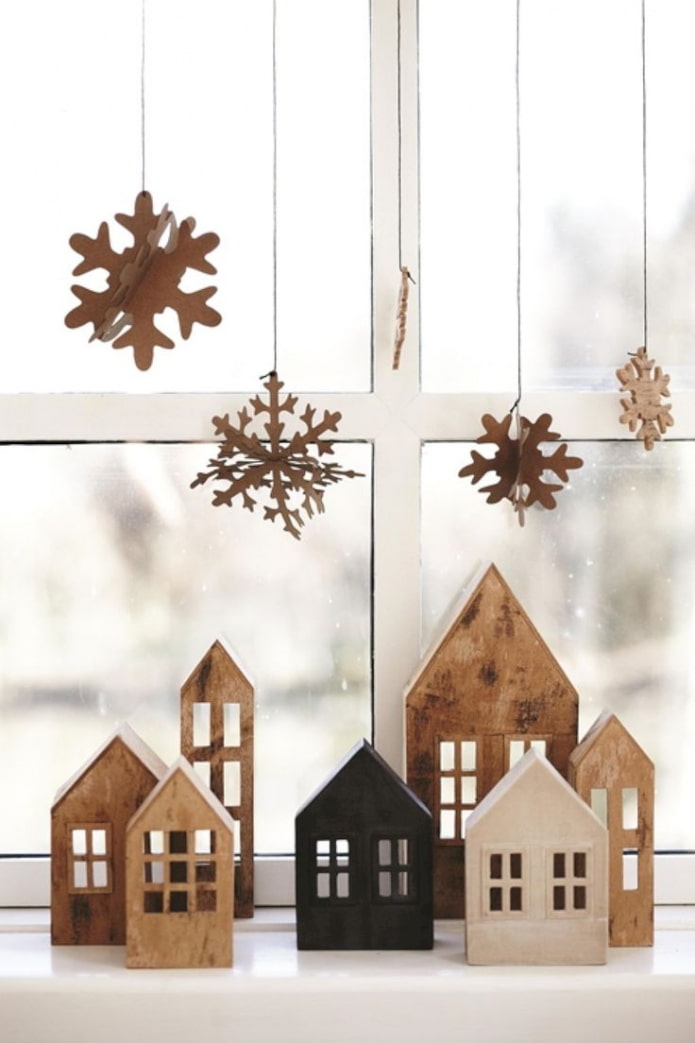 Eine Stadt im minimalistischen Stil