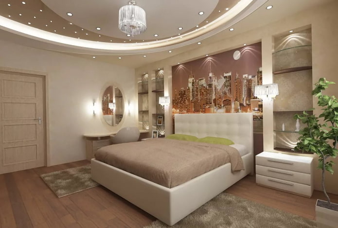 Spotbeleuchtung im Schlafzimmer