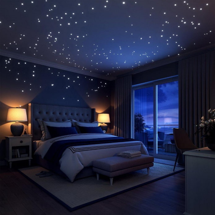 Nachthimmel im Schlafzimmer