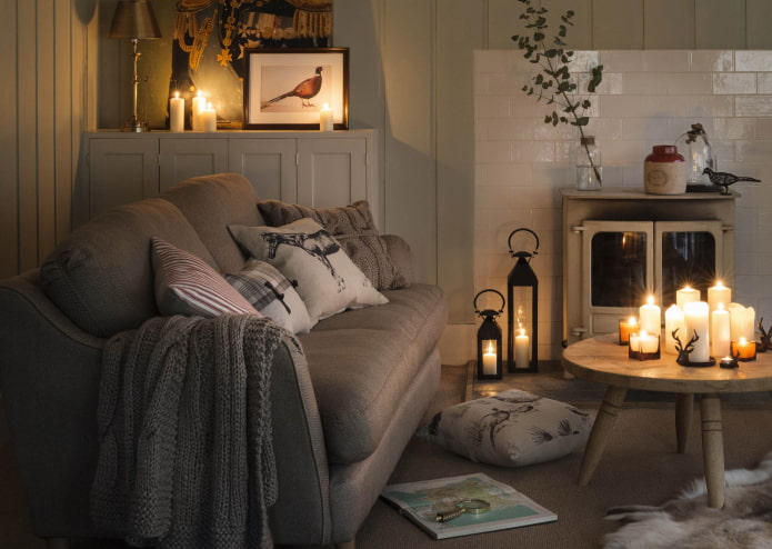 Kerzen für das Wohnzimmer