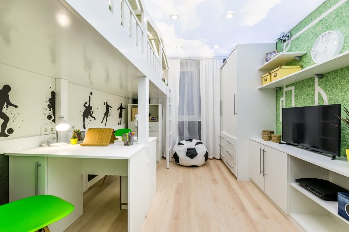 längliches Kinderzimmer