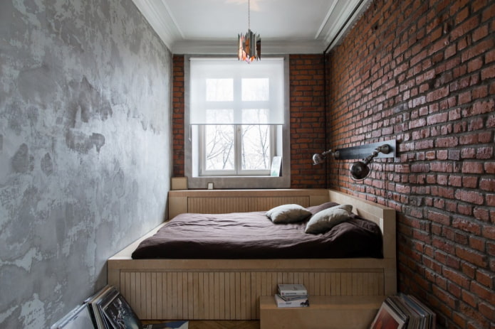 Schlafzimmer im Loft-Stil