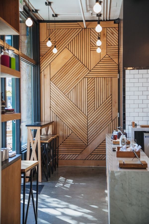 Struktur einer Holzwand