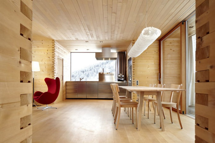 Schindeln an der Decke