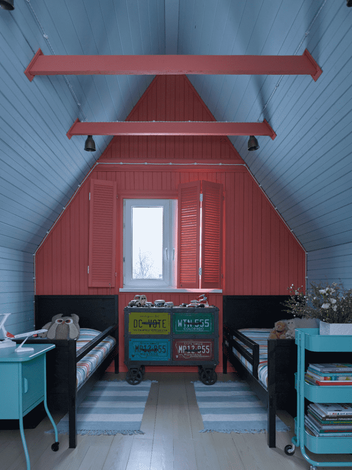 Kinderzimmer im Dachgeschoss