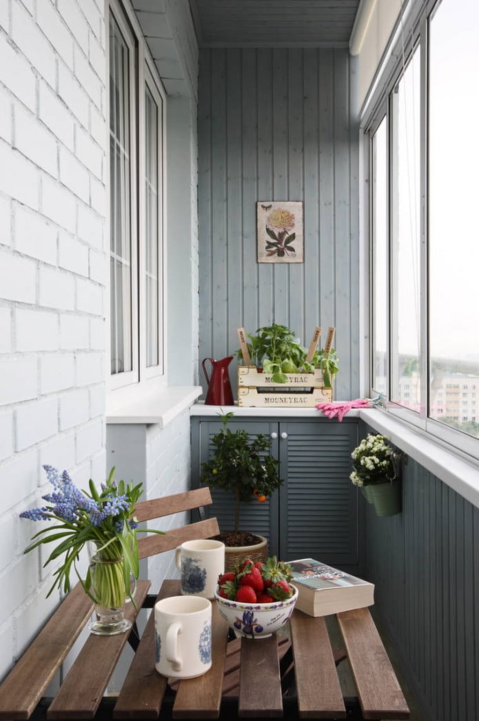 modernes Balkon-Interieur