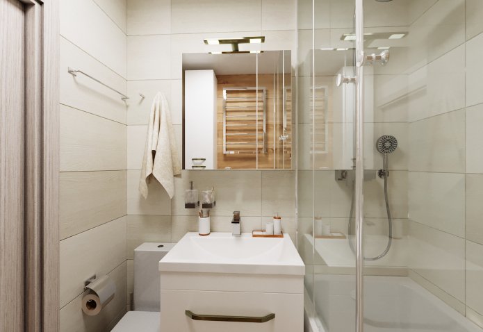helles kleines Badezimmer