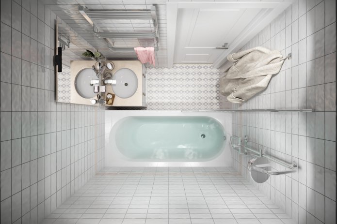 Badezimmeransicht von oben