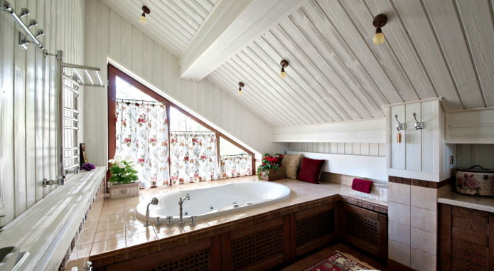 Badezimmer im Podium