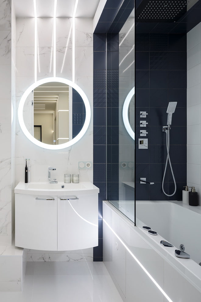 Badezimmer im Hightech-Stil