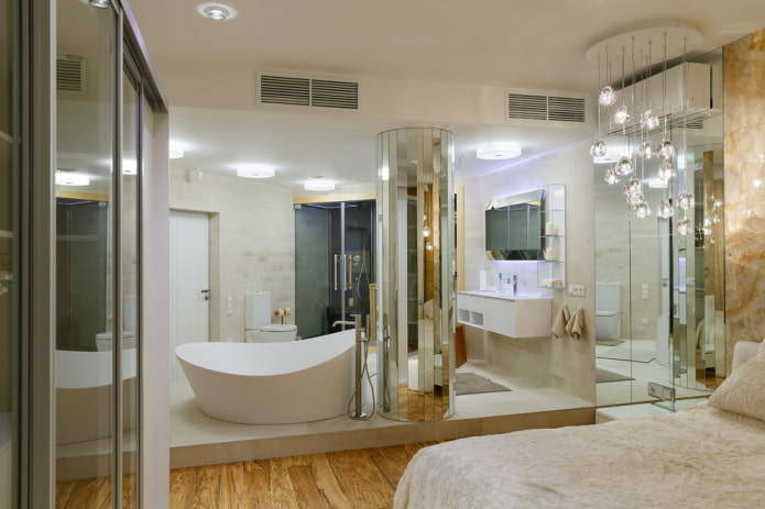 Badewanne auf dem Podest