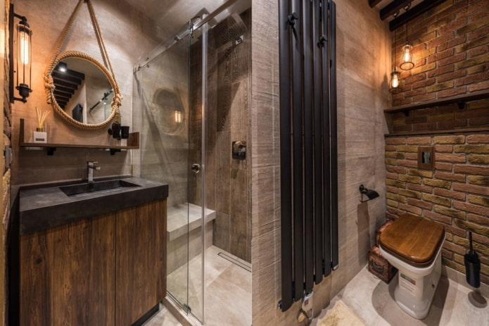 Badezimmermöbel im Loft-Stil