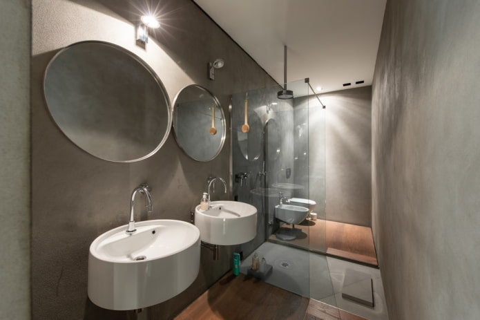 Duschdesign im Loft-Stil