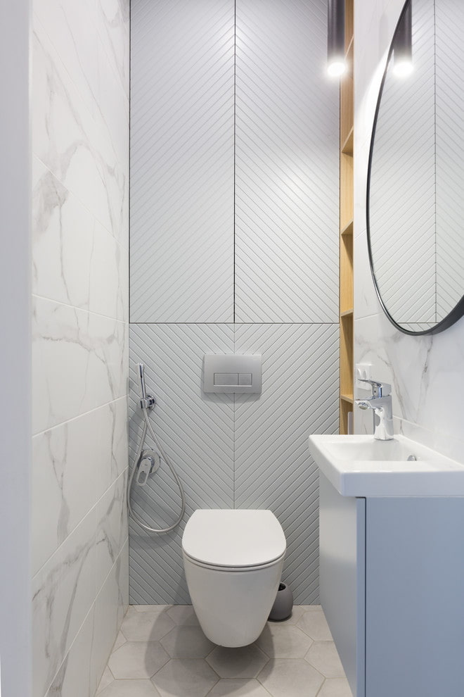 Toiletteneinrichtung im minimalistischen Stil