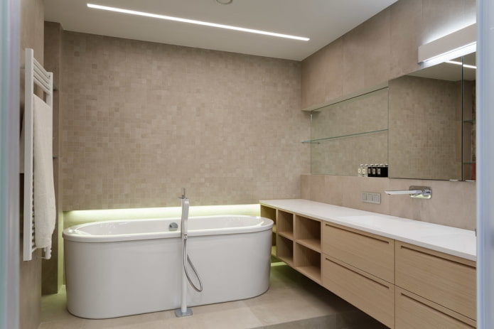 minimalistische Badezimmermöbel