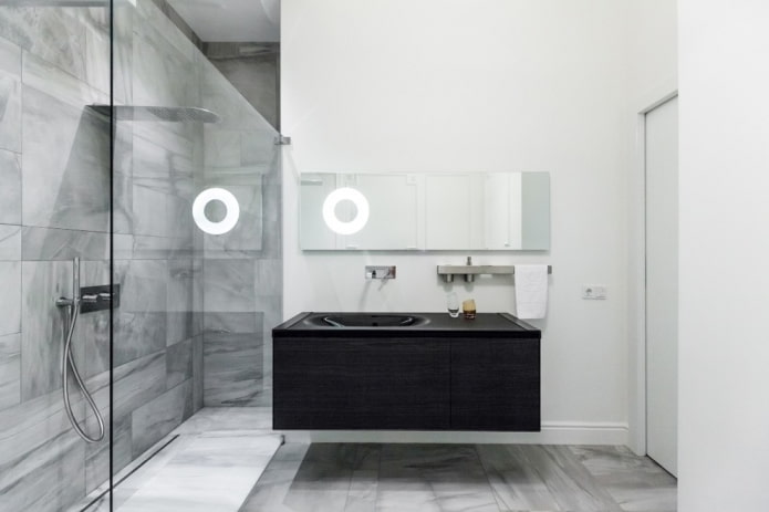 minimalistische Badezimmermöbel