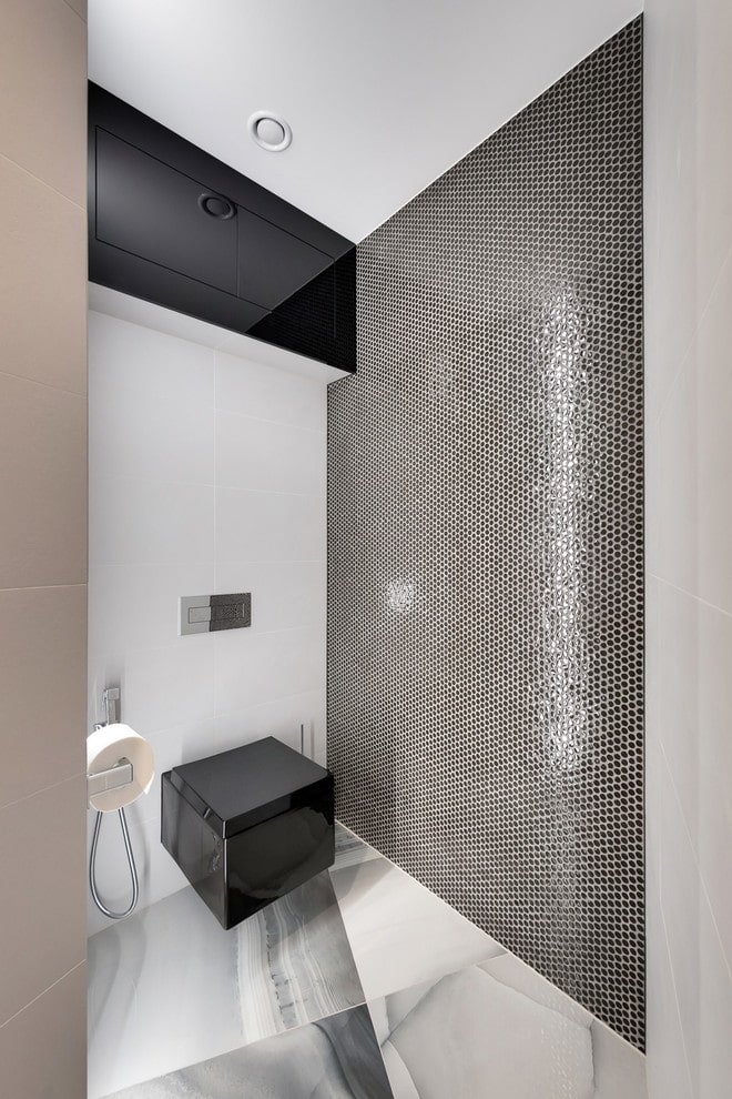 Toiletteneinrichtung im minimalistischen Stil