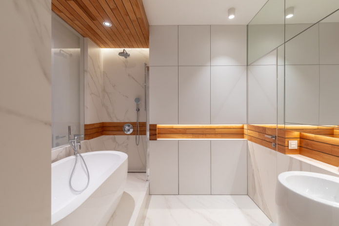 Badezimmer im Stil des Minimalismus
