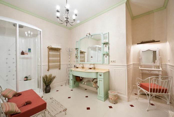 Frisiertisch im Badezimmer