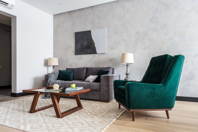 Venezianischer Dekorputz im Wohnzimmer