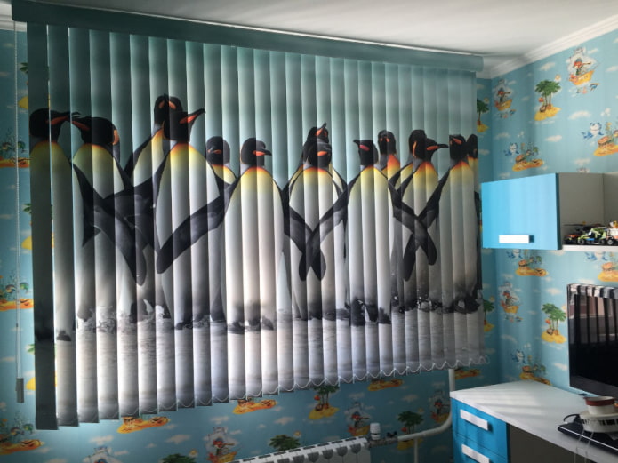 Jalousien mit Fotodruck im Kinderzimmer