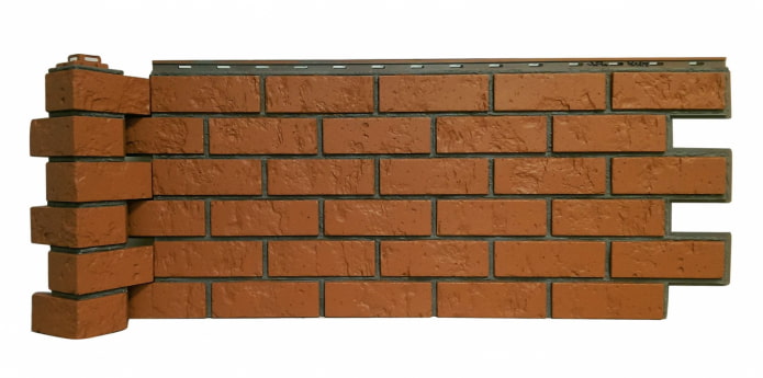 Keramikverkleidung unter einem Ziegel