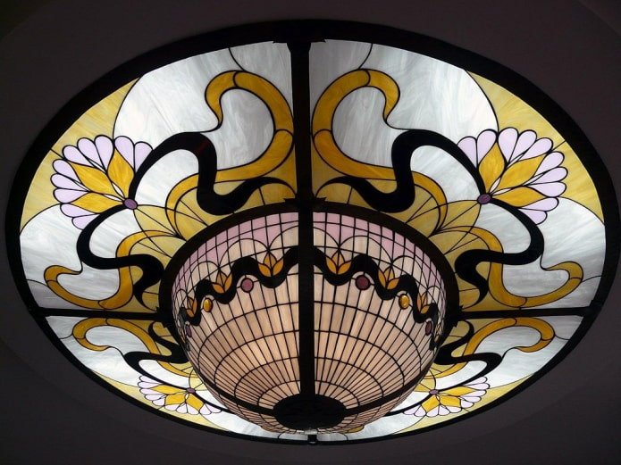 Spannungsstruktur aus Buntglas
