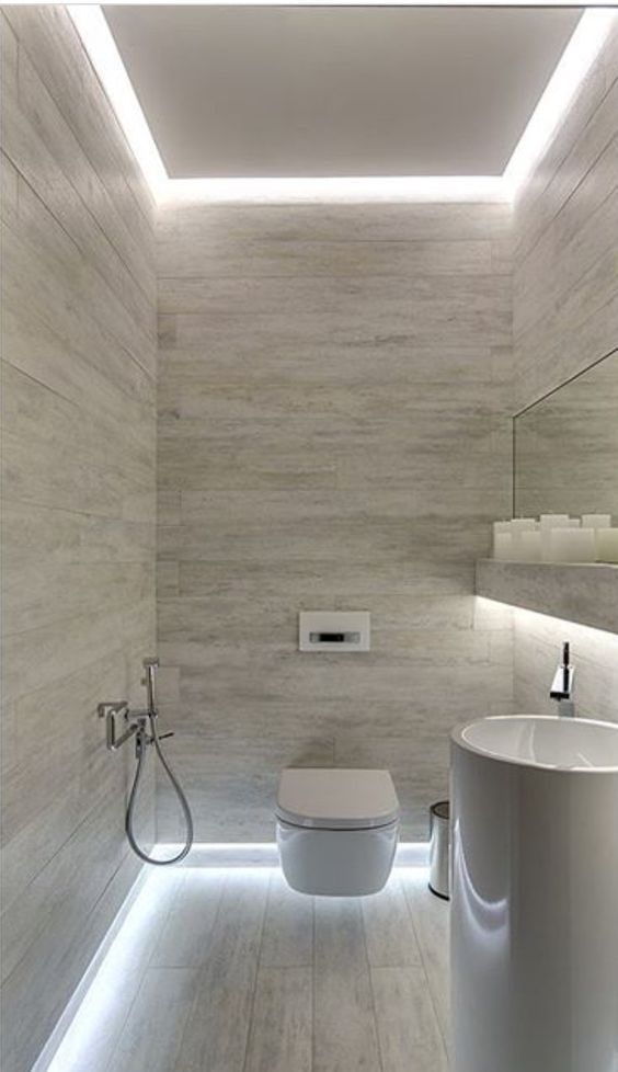 Bodenbeleuchtung im Badezimmer