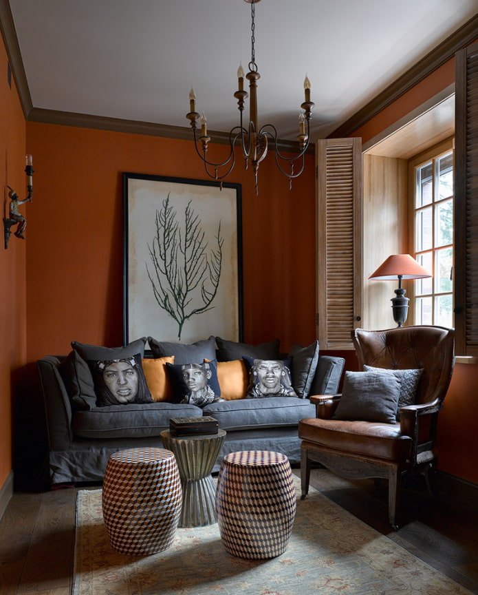 Fensterläden im Wohnzimmer