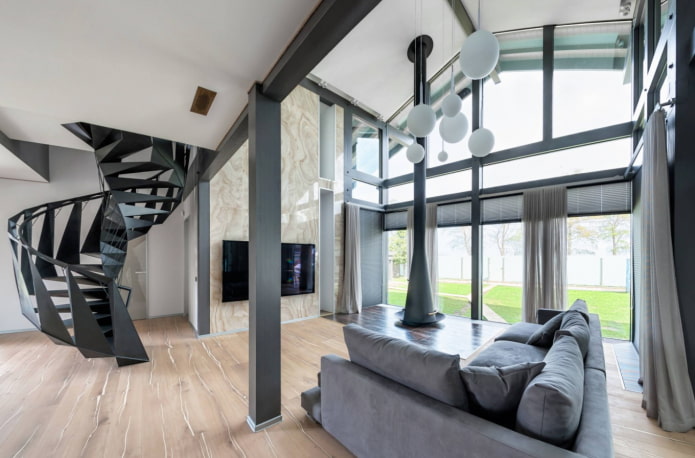 Panoramawand im Wohnzimmer