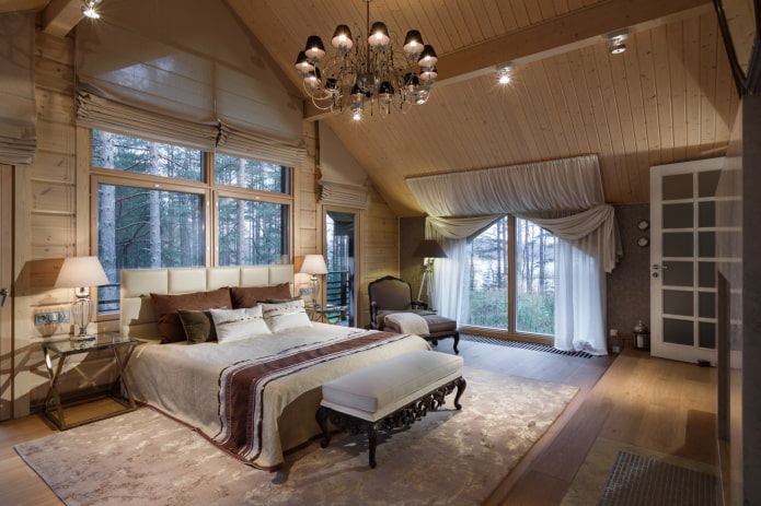 Schlafzimmer mit zweiter Lampe