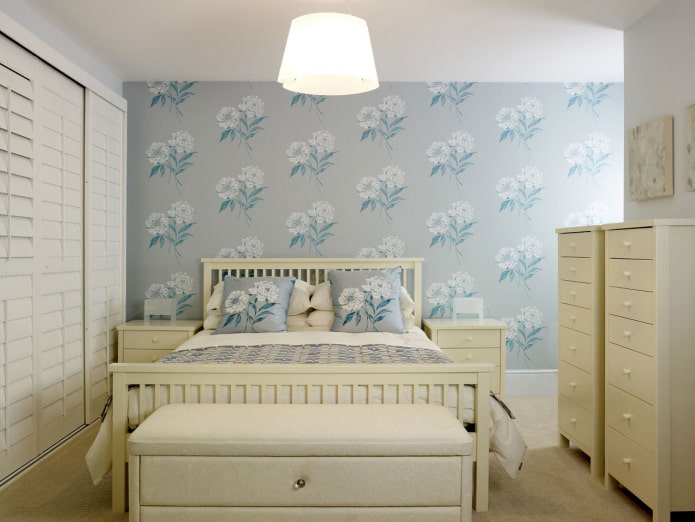 Tapete für ein kleines Schlafzimmer