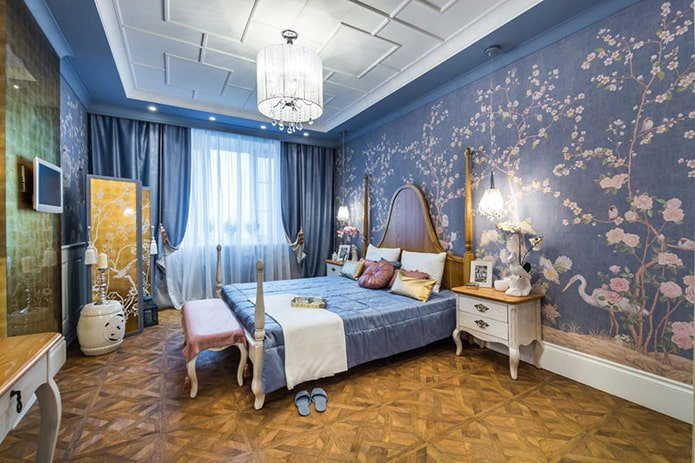Tapete im Schlafzimmer